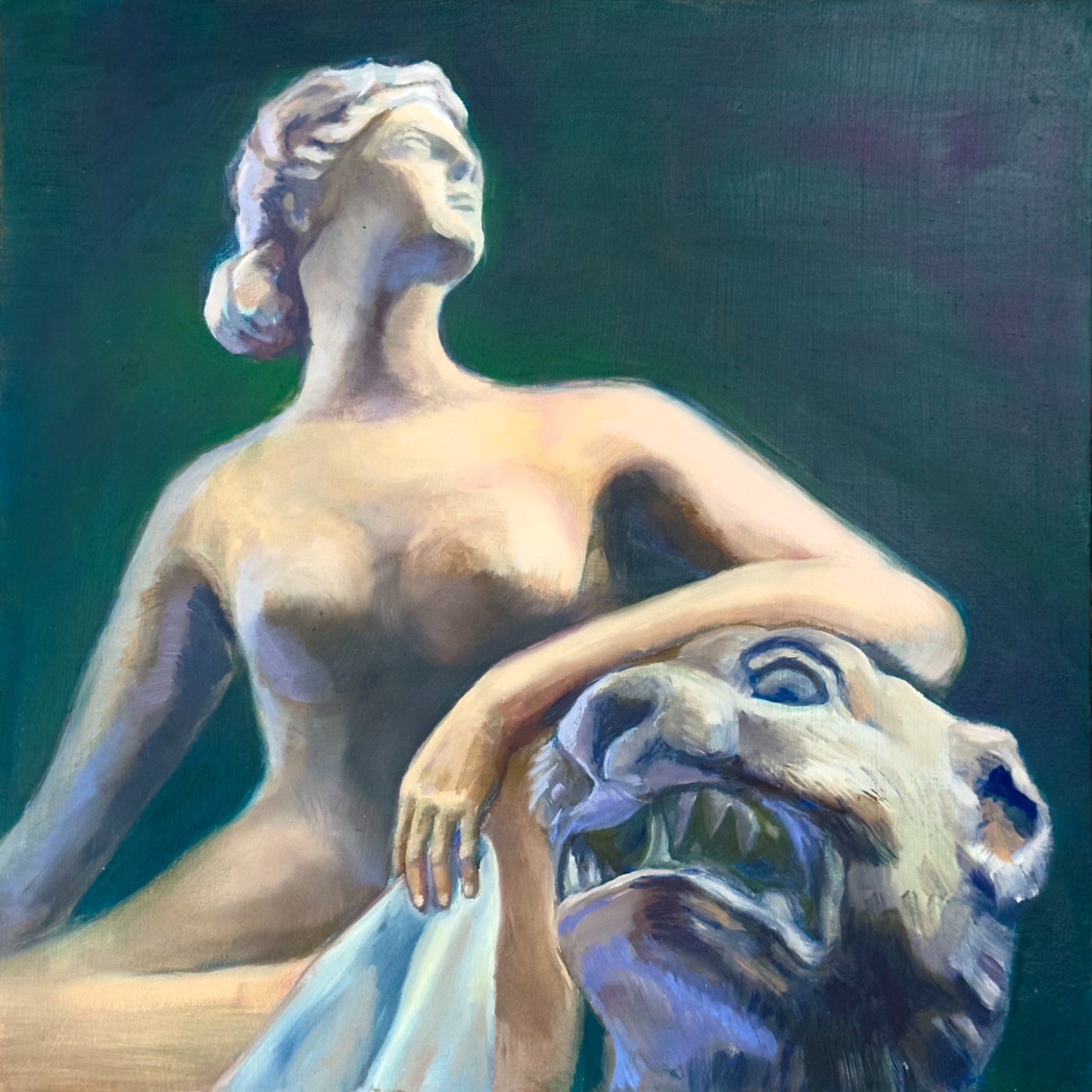 Ariadne on the Panther — oil on panel